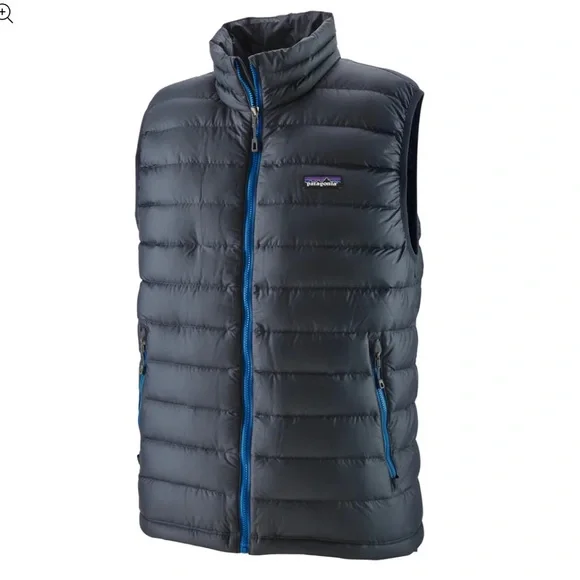 Patagonia Men’s Down Vest Full Zip Sustainable Size XL - Picture 1 of 4